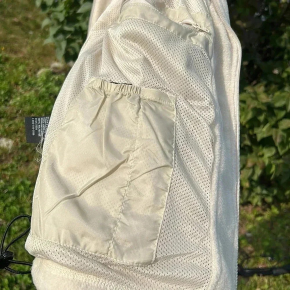 Vtg,NWOT,heavy Fleece zip up Vest men,unisex,Cream sportsman,fisherman,L & XL - Picture 8 of 15
